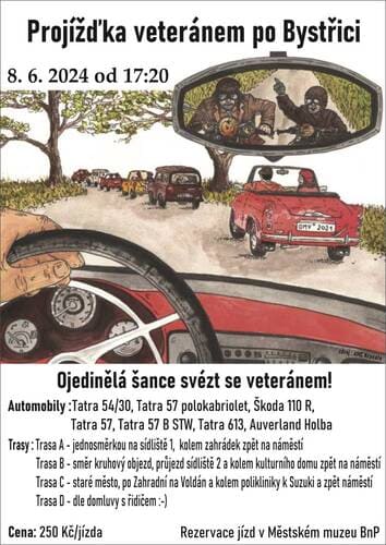 Projížďka veteránem po Bystřici