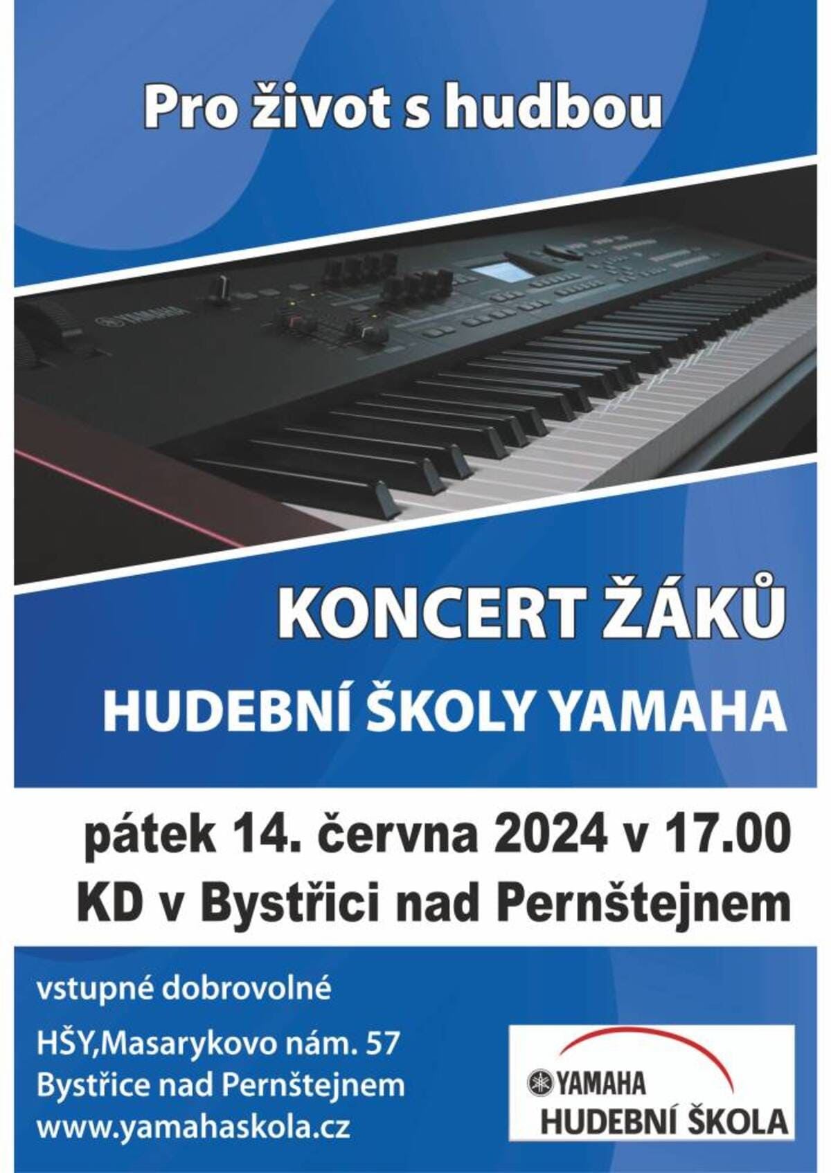 KONCERT ŽÁKŮ HUDEBNÍ ŠKOLY YAMAHA