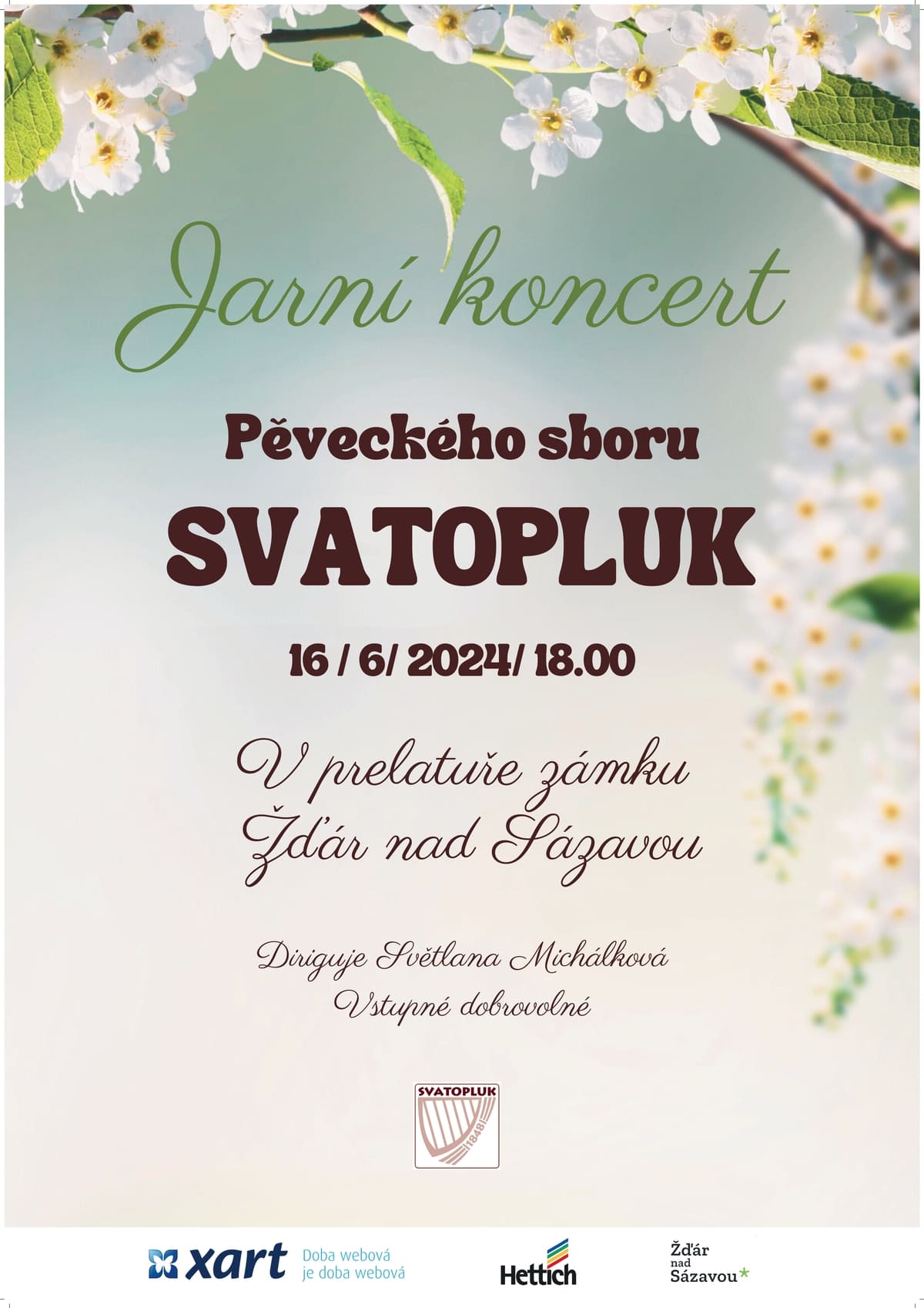 Jarní koncert Pěveckého sboru SVATOPLUK