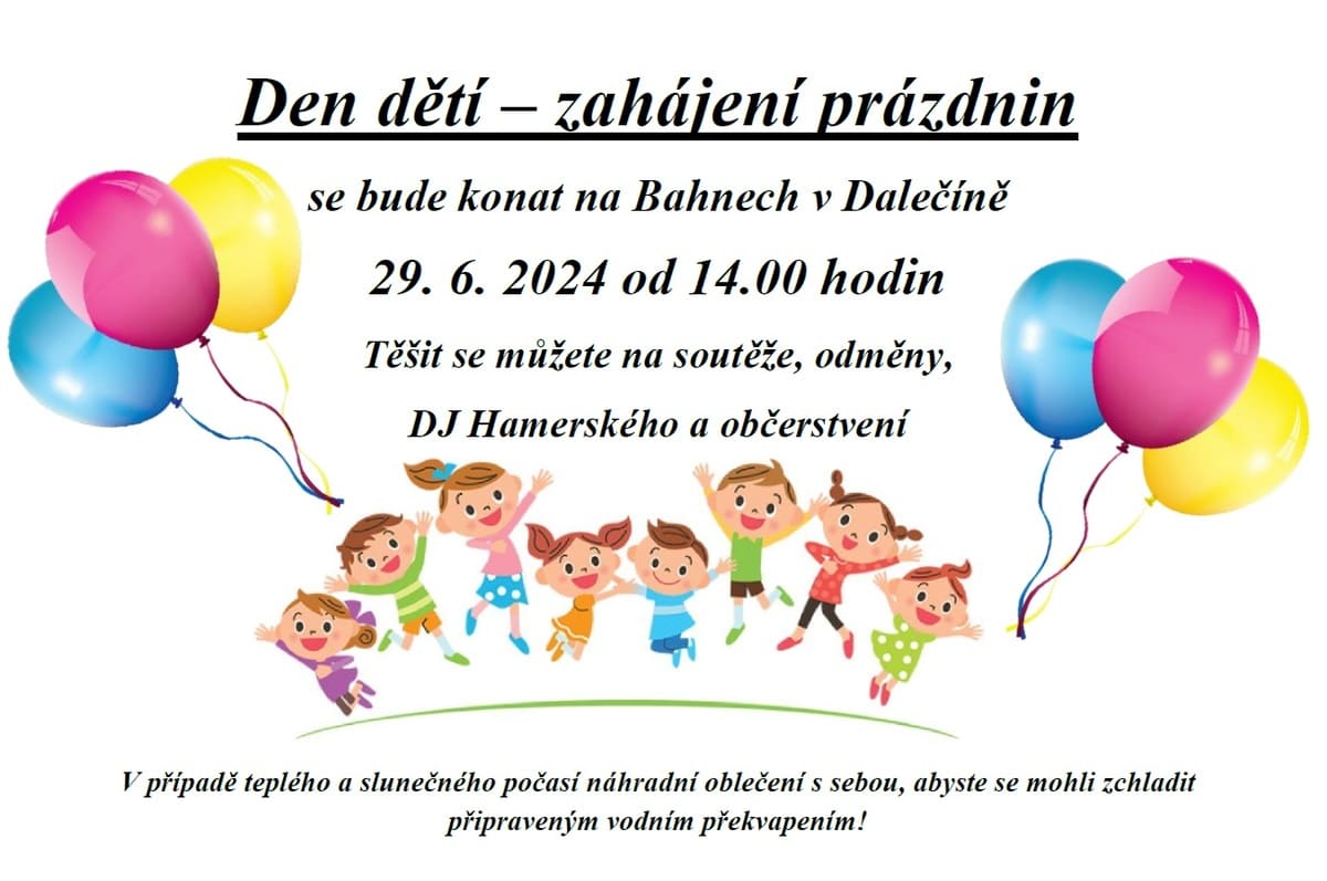 Den dětí – zahájení prázdnin