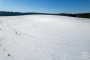 Fryšavský ledovec - Fryšavský ledovec z dronu 13. února 2022